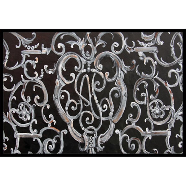 Carolines Treasures Ironwork Fence Indoor and Outdoor Mat- 24 x 36 in. 8927JMAT - main